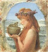 Sir Lawrence Alma-Tadema,OM.RA,RWS Pandora (mk46) oil